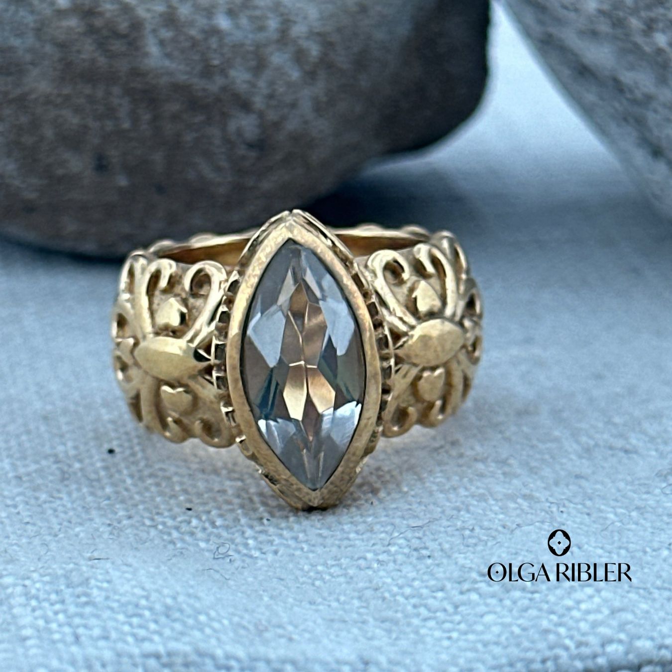 Olga Ribler Anelli: Unikate Silber Ring 925 mit Topas Grösse 56 – Nuovo (secondo la descrizione) da Luzern venduto da Schmuckoutlet 4