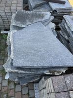 Granitplatten grau diverse Formen gebrauchter Zustand