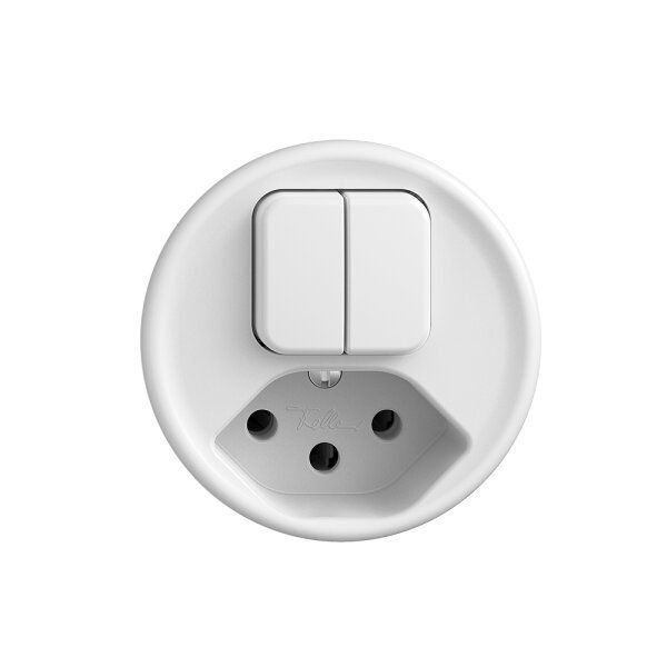 Feller Interrupteurs: Feller STANDARDdue Frontset  weiss, T13 – Neuf (Voir description) à Root par Tech-Nick 3