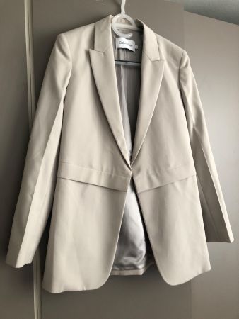Blazer Calvin Klein Damen Beige Grösse 36  wie neu