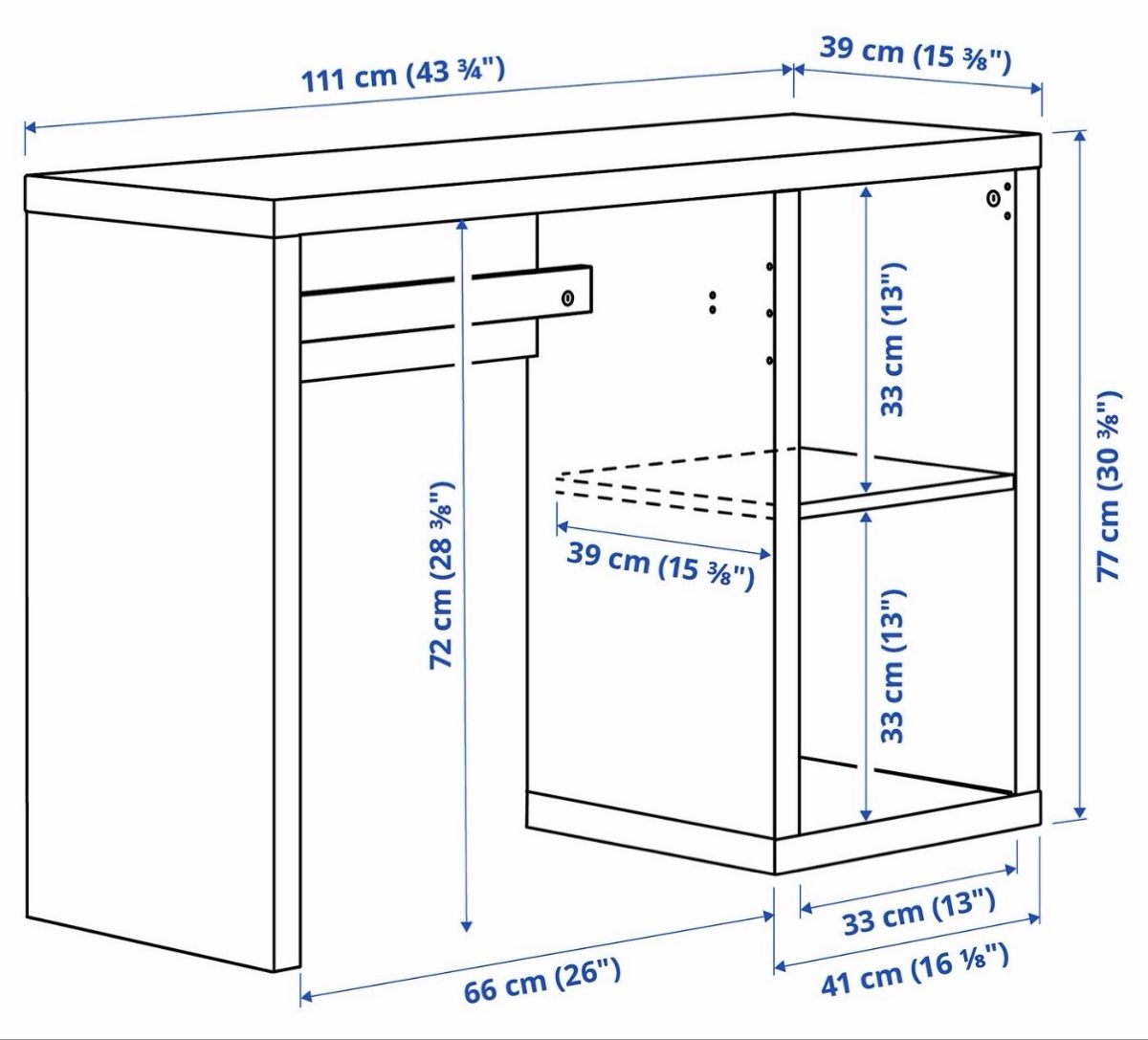 Ikea Scrivanie: Kallax Schreibtisch – Nuovo (secondo la descrizione) da Wohlen b. Bern venduto da lor_td57 1