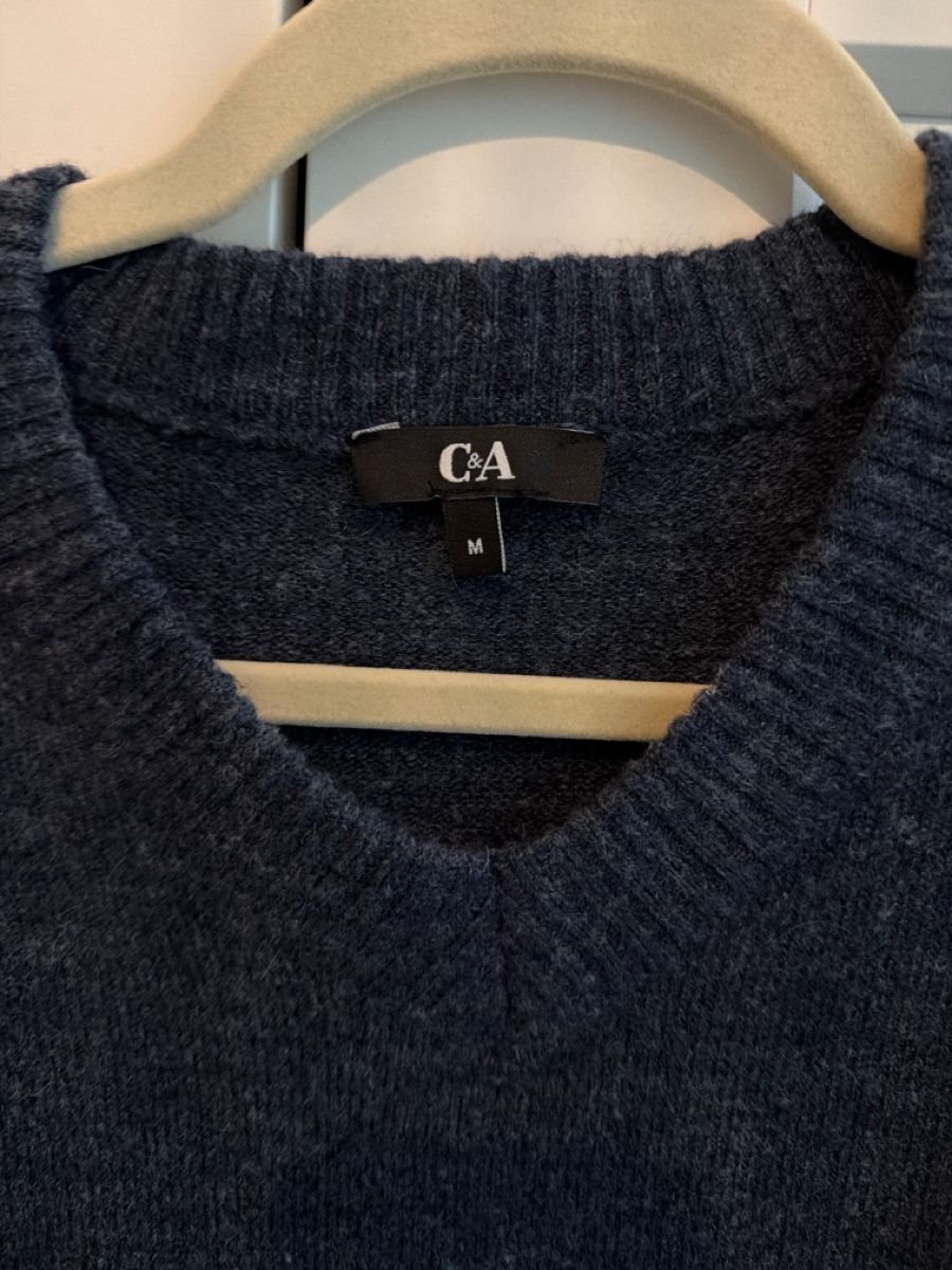 C&A Maglioni & Felpe: C&A Knitted Sweater, Size M, Navy Blue With Buttons! – Nuovo (secondo la descrizione) da Paradiso venduto da Ixaya.studio 2
