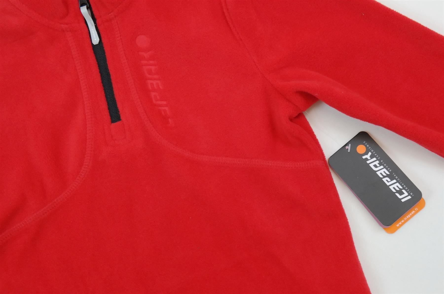 Icepeak Maglioni & Felpe: Icepeak Unisex Pullover halbZip Skipullover Fleece rot/Gr.L – Nuovo e nell'imballaggio originale da Wohlenschwil venduto da EddieS-Outlet 2
