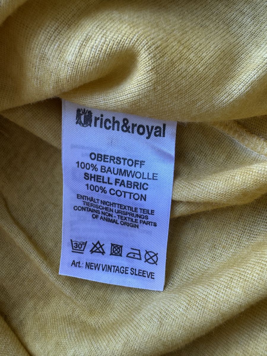 Rich & Royal T-shirt: RICH & ROYAL Longsleeve Damen Gr. L Senfgelb – Nuovo (secondo la descrizione) da Flumenthal venduto da SecondLove_CH 5