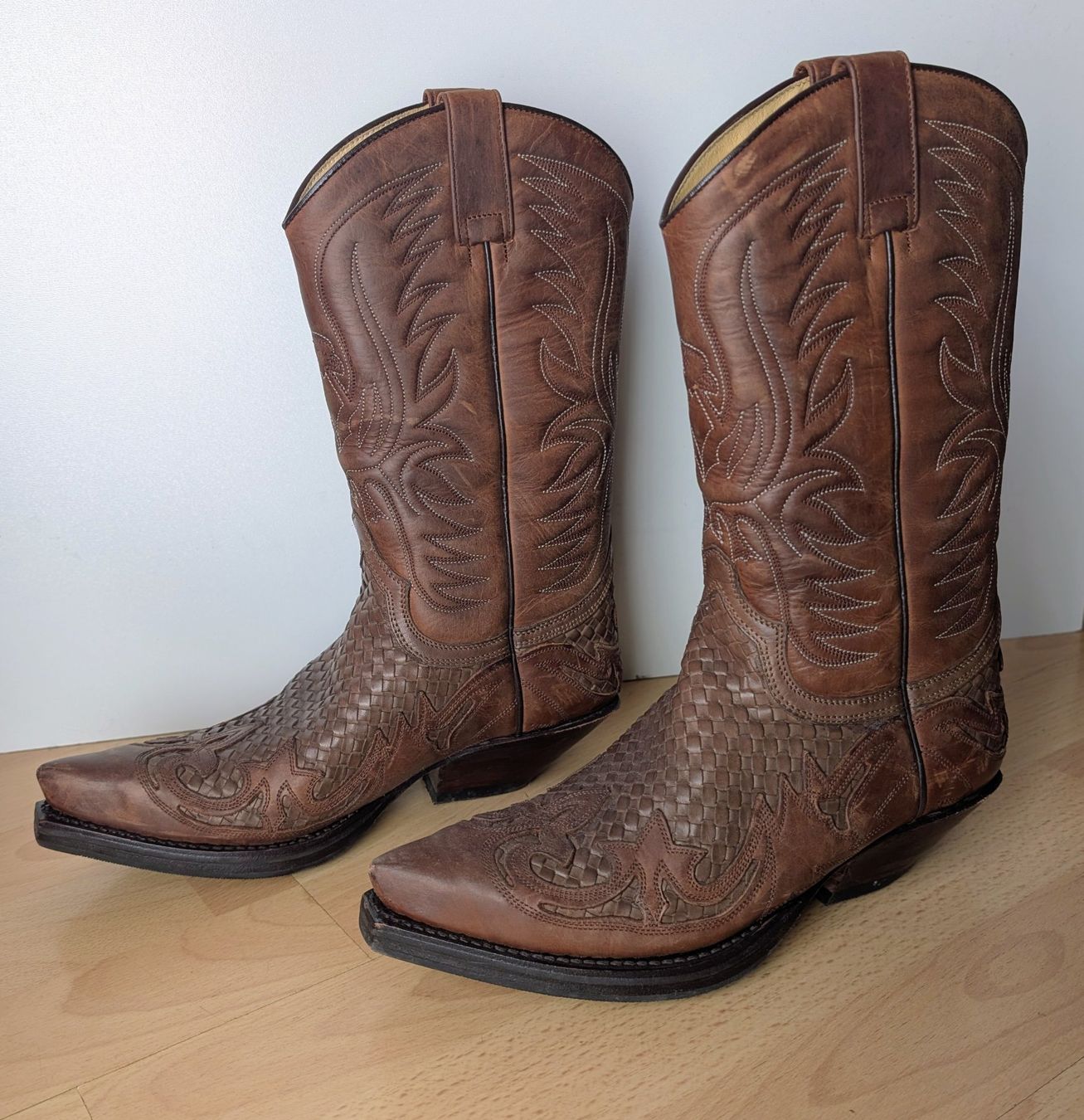 Sendra Scarpe da donna: Cowboystiefel Sendra, Grösse 38, braun, Leder – Usato da Flumenthal venduto da frfi