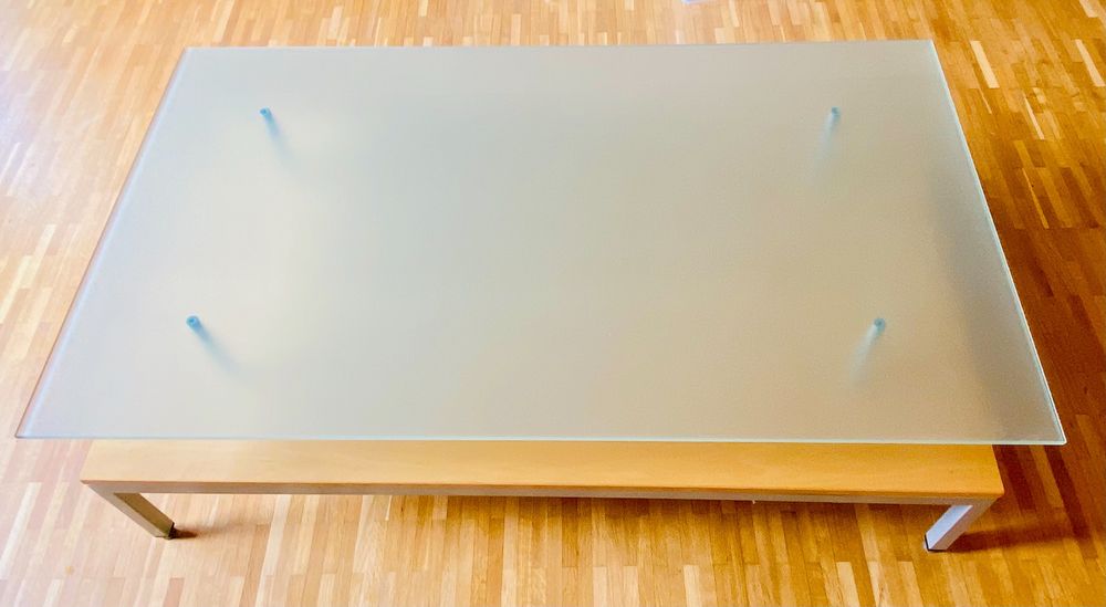 Couchtisch H Henverstellbar H Lsta Holz Glas Metall Mit Von Couchtisch