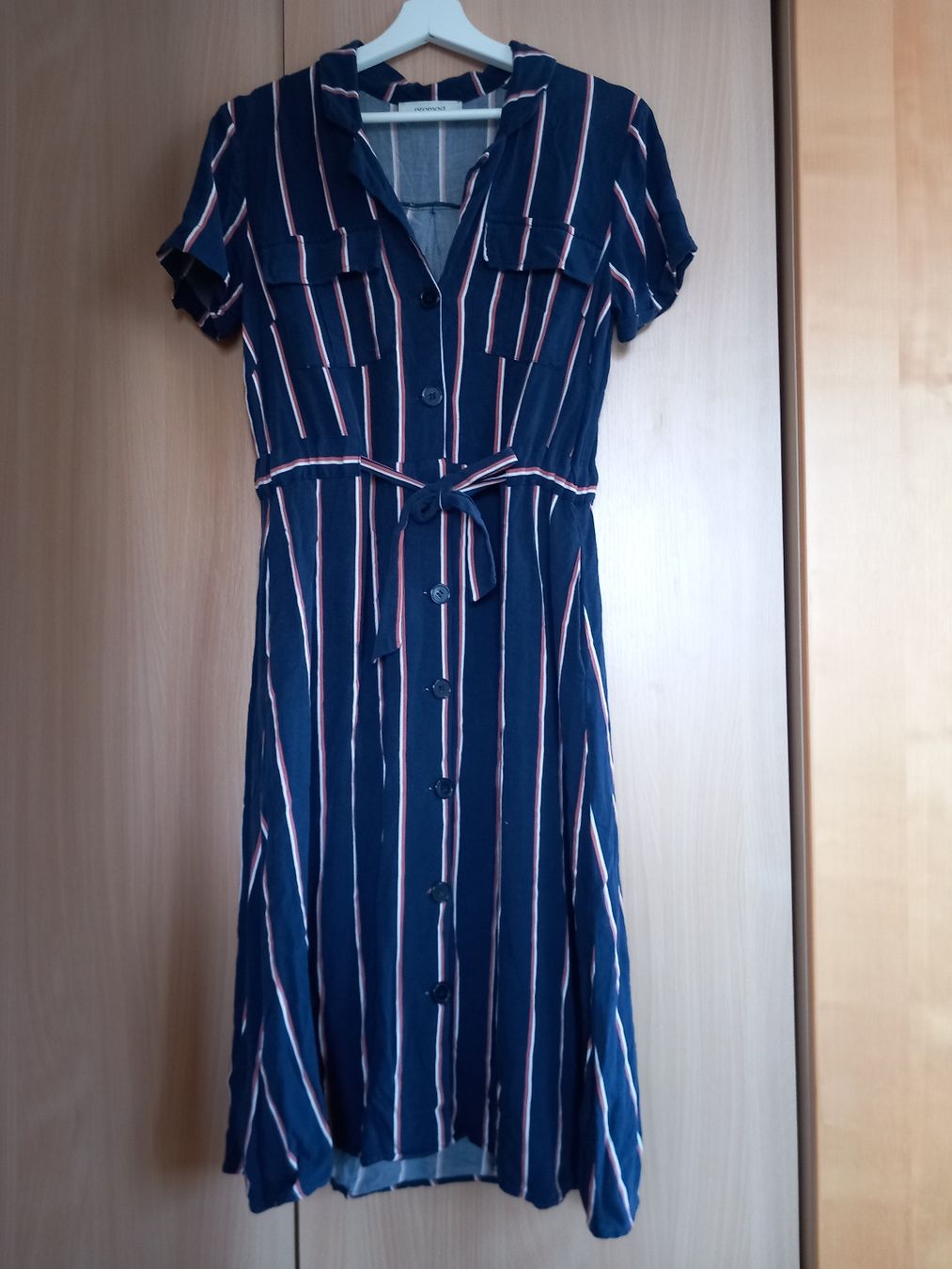 Promod Kleider: Robe chemise rayée Promod – Gebraucht aus Faoug von per_kp6r
