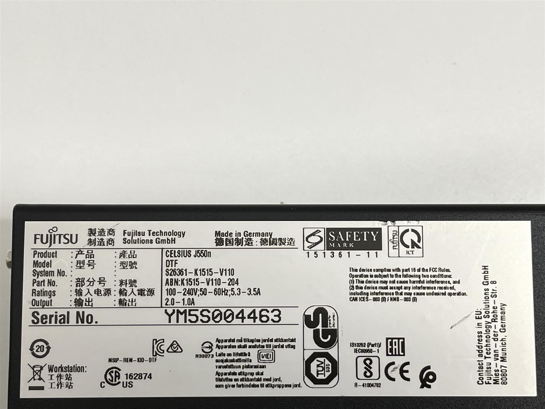 Fujitsu PC: Fujitsu Celsius_J550 Betriebsbereit – Usato da Niederdorf venduto da LeptonAG 4