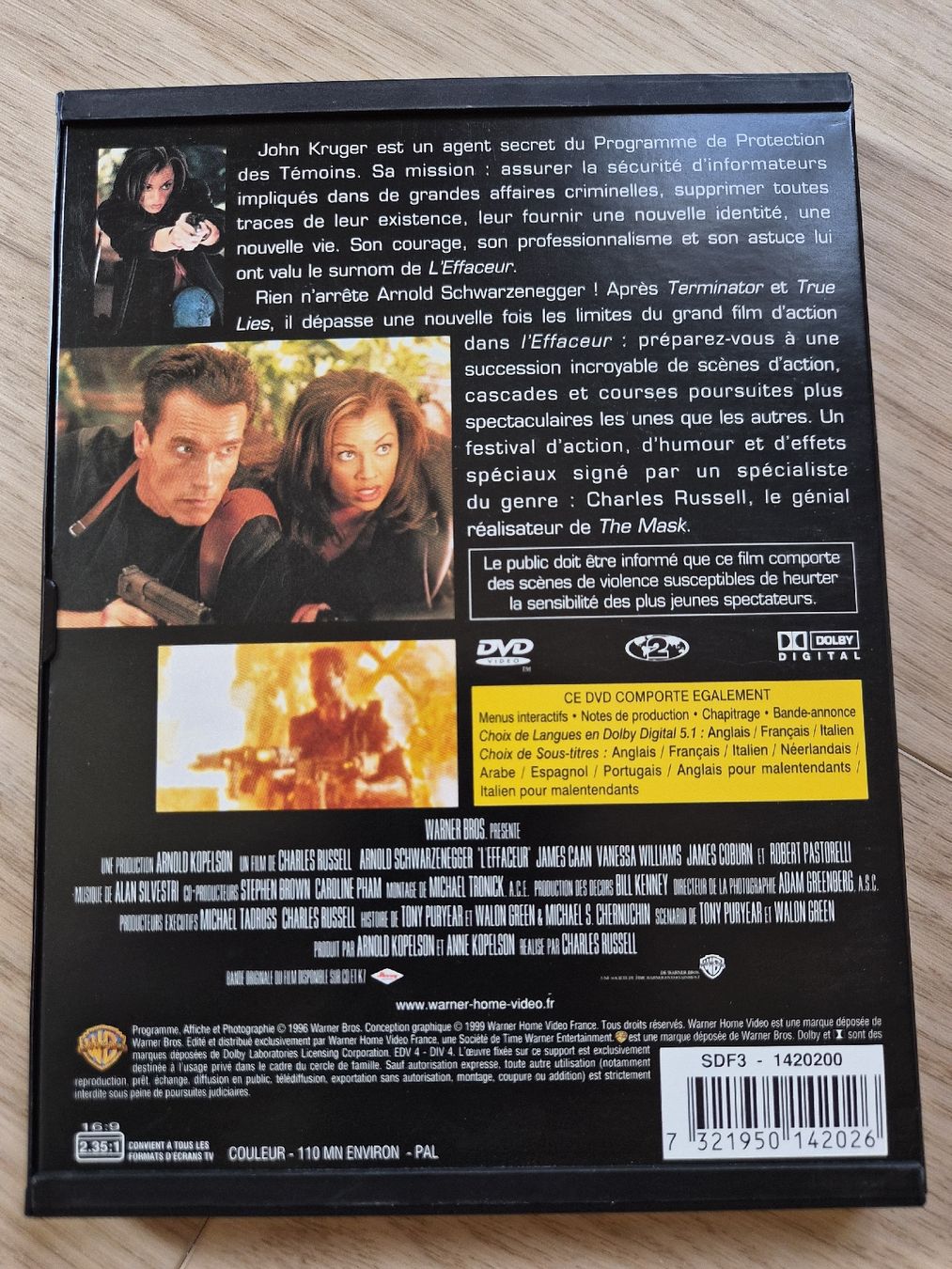 Tutti i DVDs: DVD L'Effaceur Arnold Schwarzenegger – Usato da La Joux FR venduto da car_ck96 2
