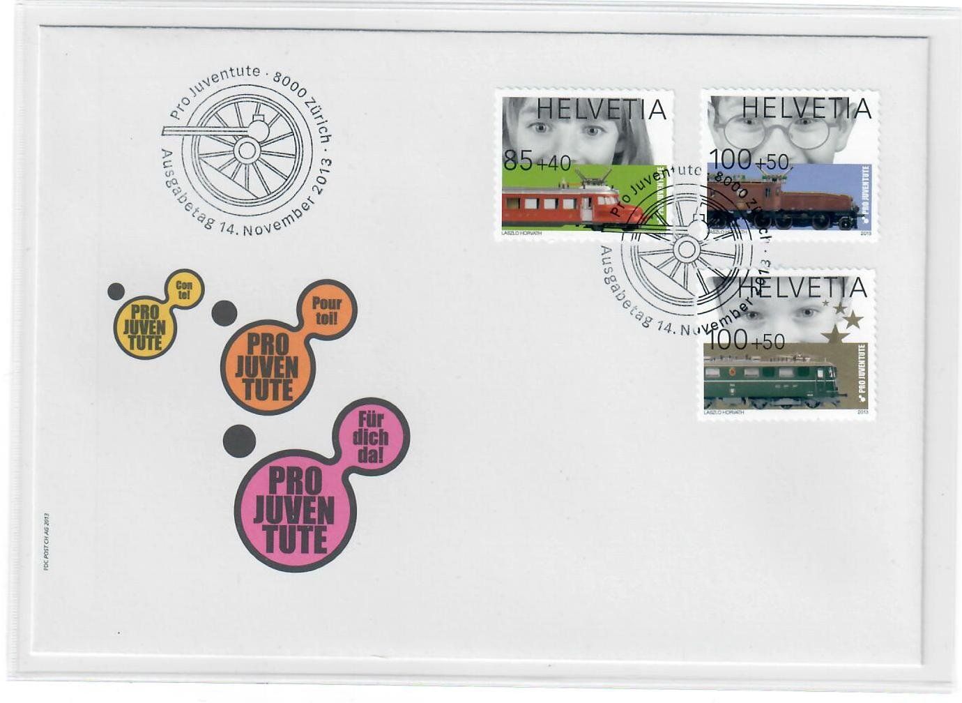 Tutti i francobolli: Pro Juventute 2013 FDC mit Bogenmarken – Usato da Utzigen venduto da a8b9c0