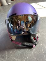 Skihelm Alpina Visier lila 48-52cm