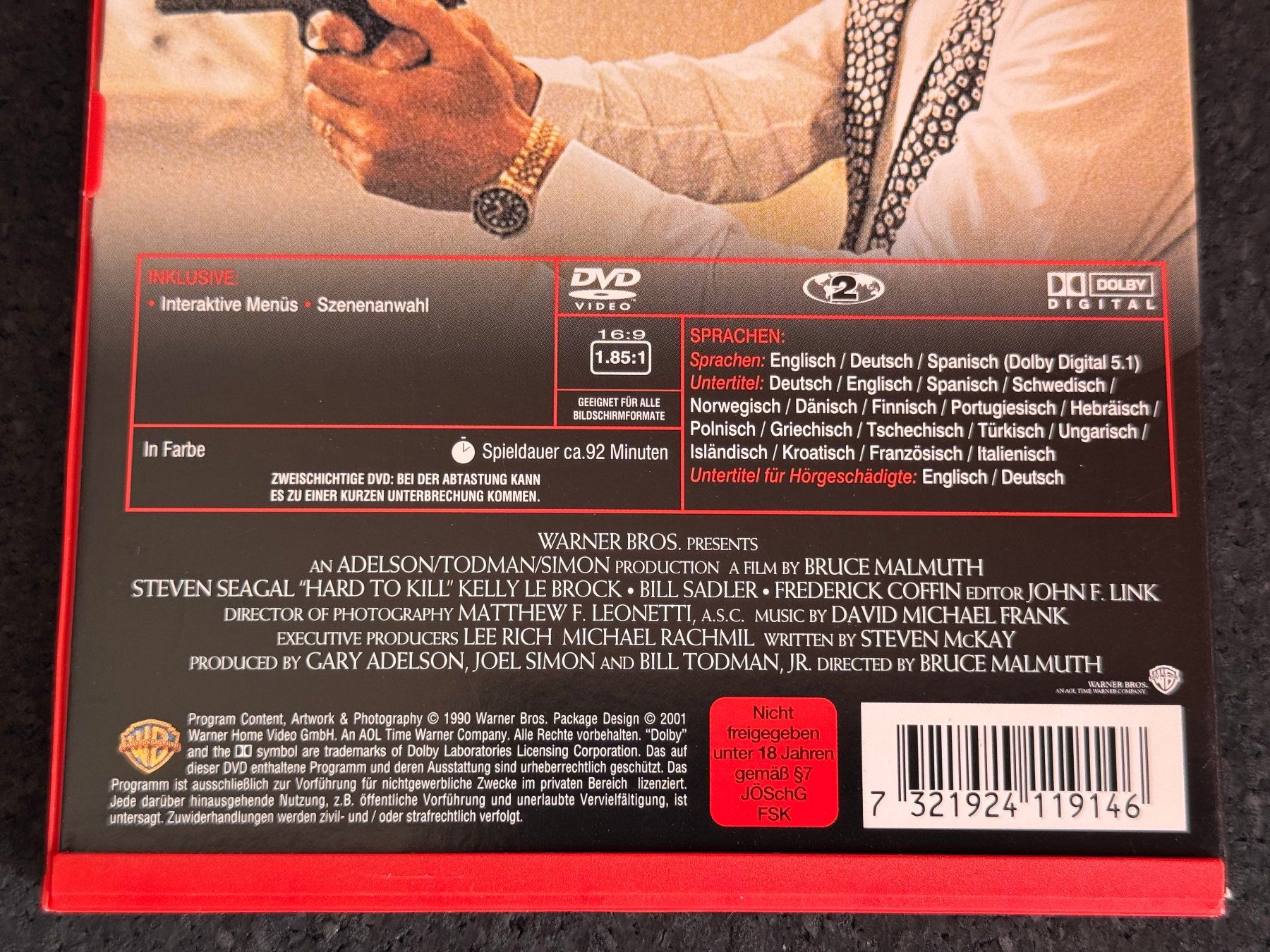 Tutti i DVDs: Hard to Kill DVD EN/DE/ES ungeschnittene Originalversion – Usato da Fribourg venduto da tschjoly 3
