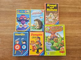 6er Set Kinder Brettspiele