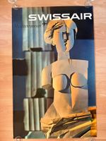 Swissair Plakat Mediterranean 1961 Nikolaus Schwabe