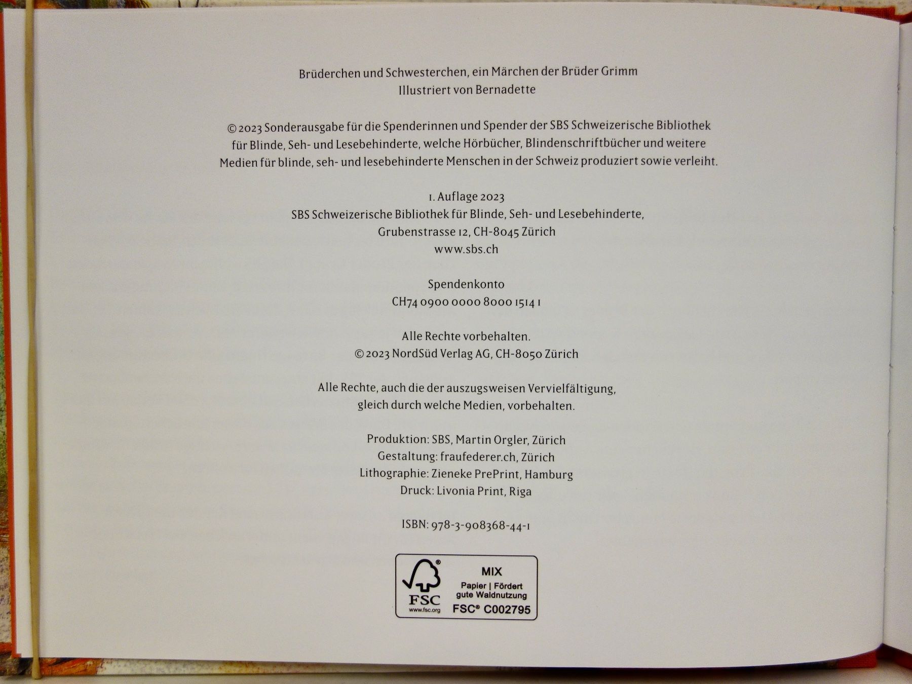 Bücher: Brüderchen und Schwesterchen, Brüder Grimm, Bernadette NEU – Neu (gemäss Beschreibung) aus Kerzers von wisaundso 2