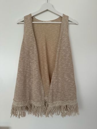 Bershka Sommer Weste Gr. M mit Fransen - Top Zustand!