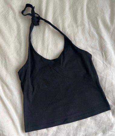 Schwarzes Neckholder Top🖤