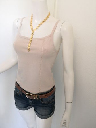 🤩MANGO STRICK-TOP BEIGE