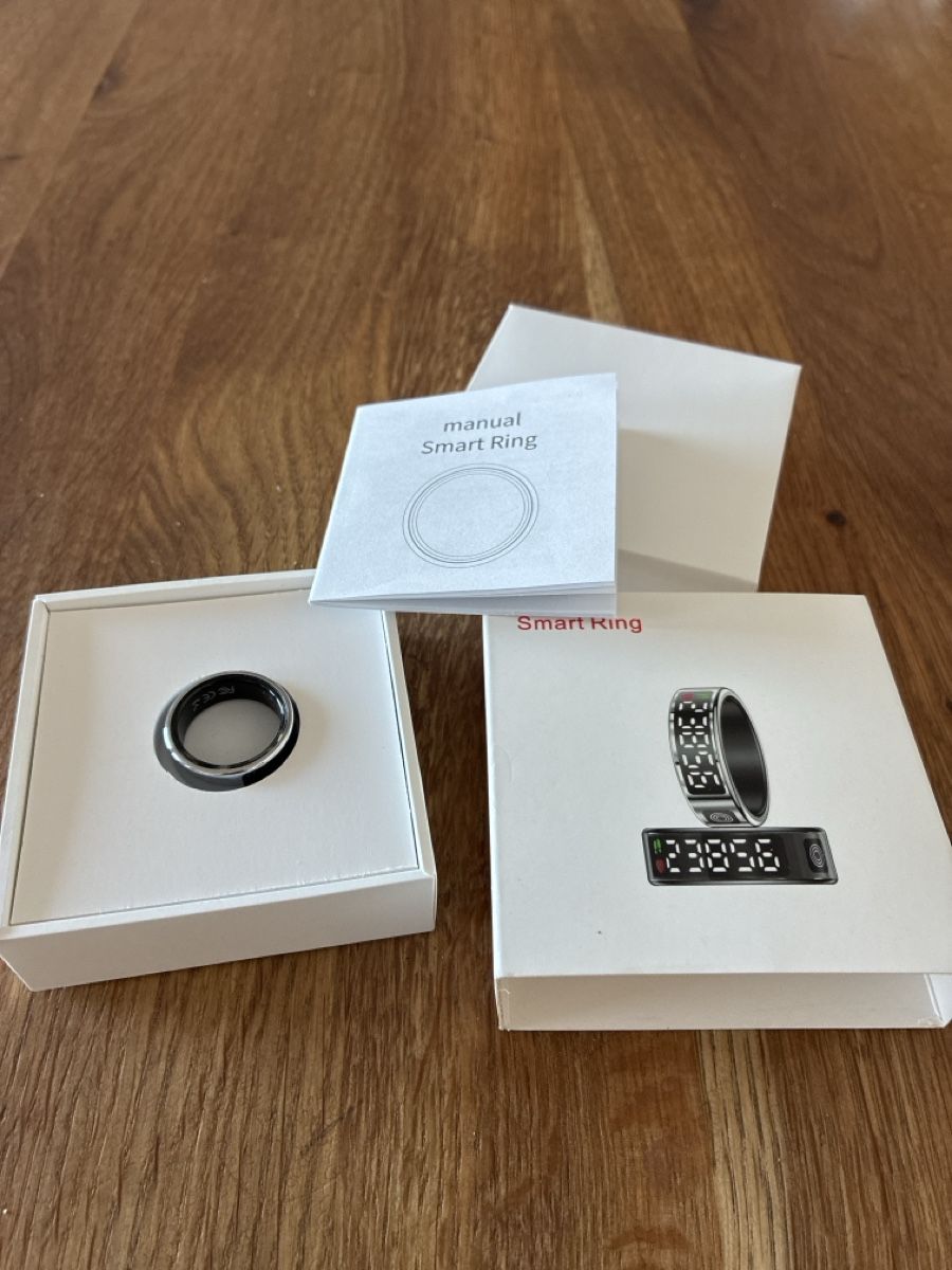 Anelli: Smart Ring mit Display Silber 19.9 mm Durchmesser neu – Nuovo e nell'imballaggio originale da Münchenstein venduto da Esther19 1