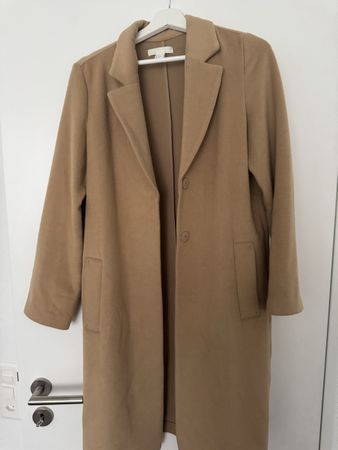 H&M Damenmantel beige Gr. 32 Herbst Winter