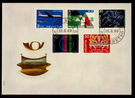 1969, FDC, Sondermarken I (Nr. 461–465) 1