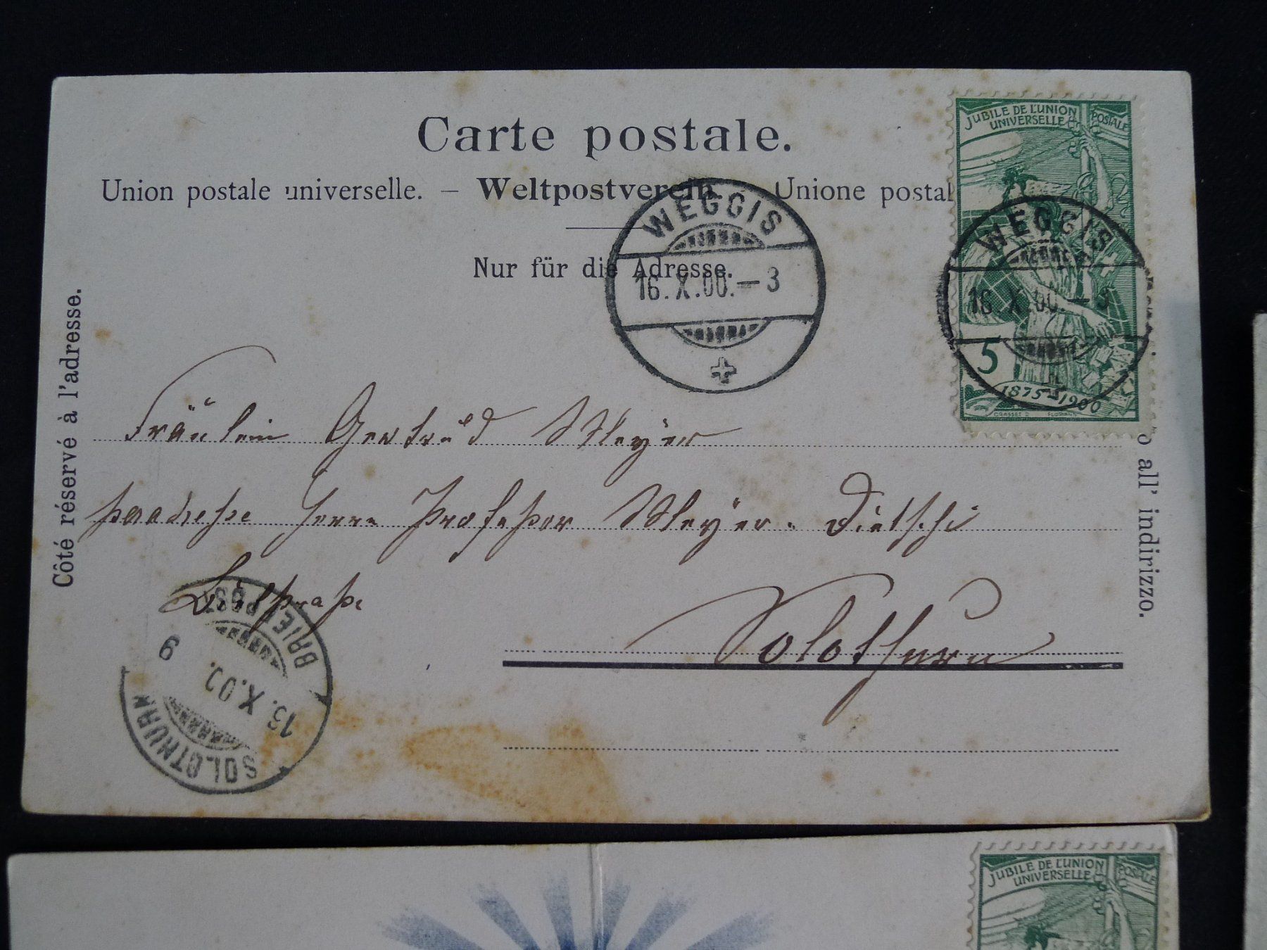 Alle Briefmarken: UPU 1900 2 Karten + 3 Briefe – Gebraucht aus Dagmersellen von wyss1982 5