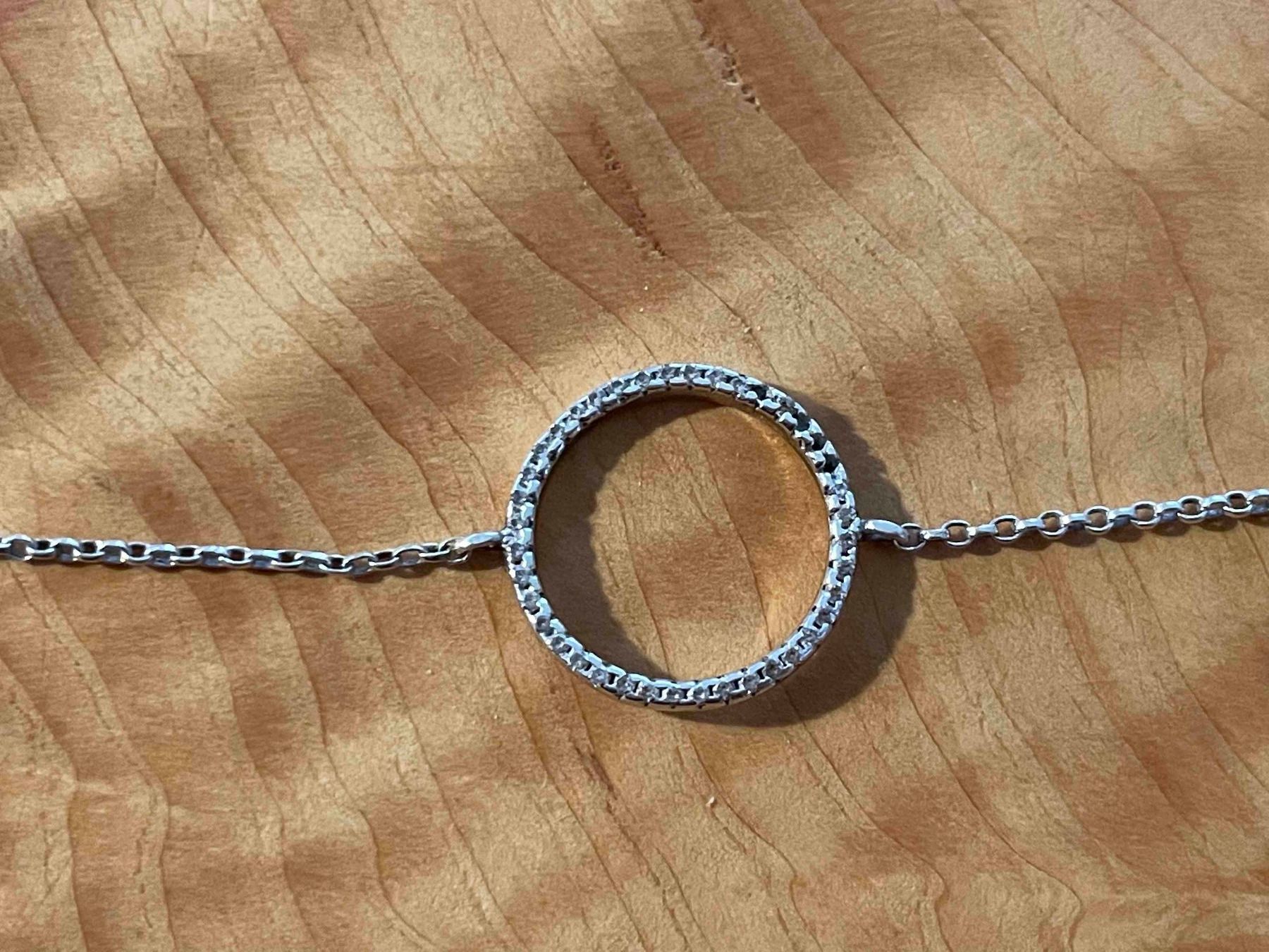 Armbänder & -reifen: Bracelet argent et strass / Silber Armband mit Strassstein – Gebraucht aus Zürich von AnnaSa 5