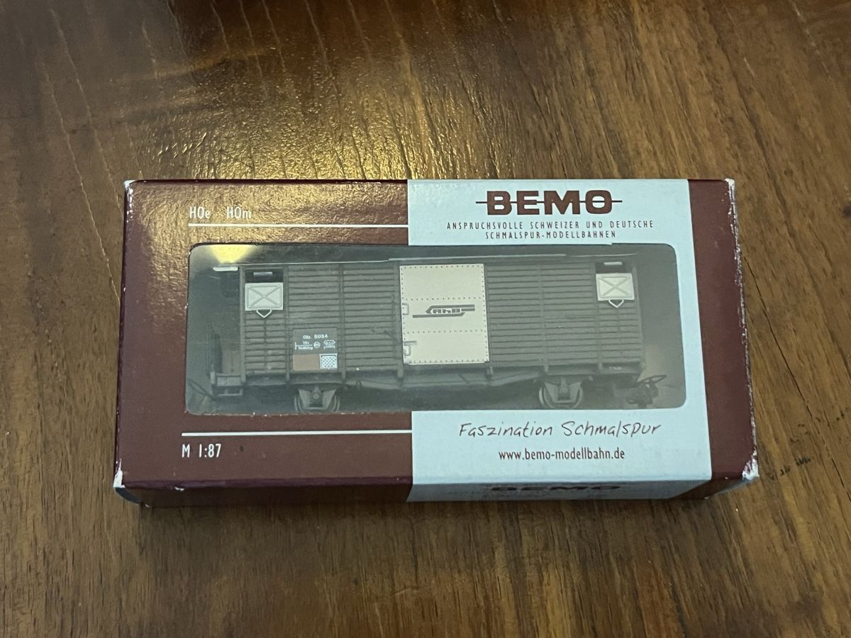 Bemo Modelleisenbahnen: Bemo 4 Güterwagen – Gebraucht aus Blonay von babast_ 1