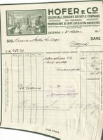 Hofer torrefazione caffè Luzern Lithographien Rechnung