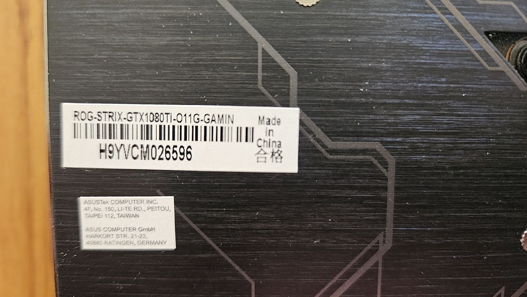 Asus Schede grafiche: GTX 1080 Ti 11GB Asus Strix – Usato da Biel/Bienne venduto da Mouniou 4