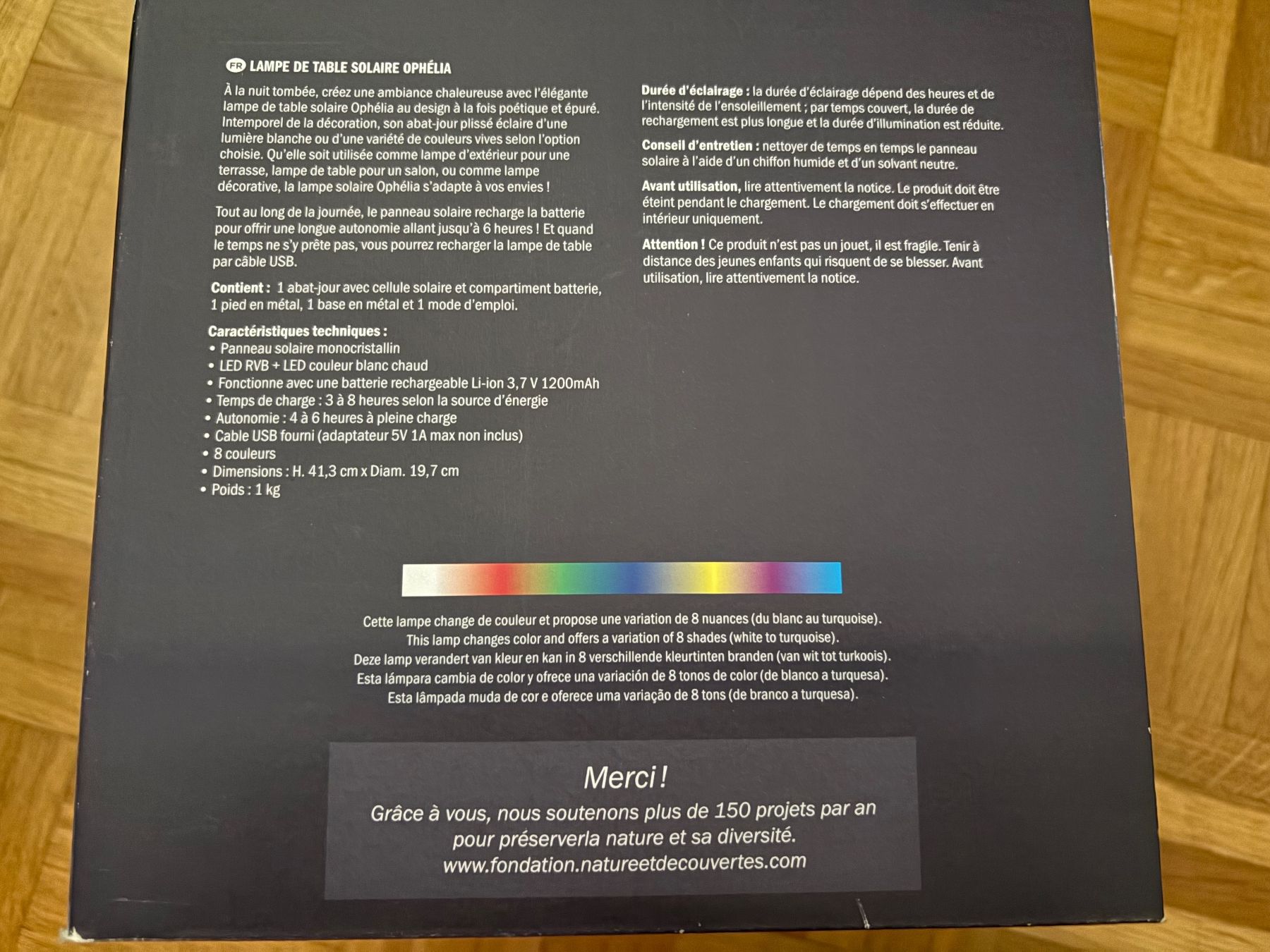 Lampade: Nature&Decouvertes Lampe Solar – Nuovo (secondo la descrizione) da Genève venduto da sunandwind 1