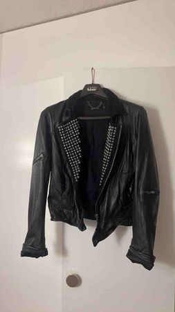 Damen Lederjacke schwarz