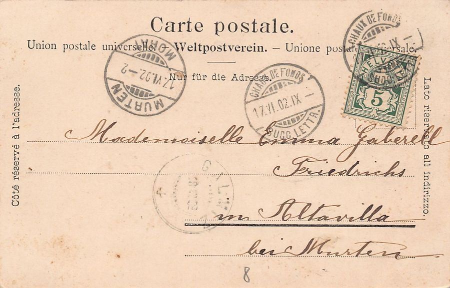 Cartes postales: Le Lac des Brenets, circulée 1902 – D'occasion à Frauenfeld par POML 1
