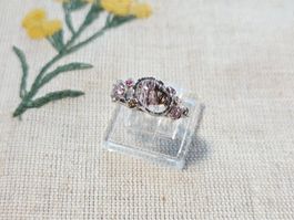 NEW - S925 Super Seven Crystal Ring (Adjustable)
