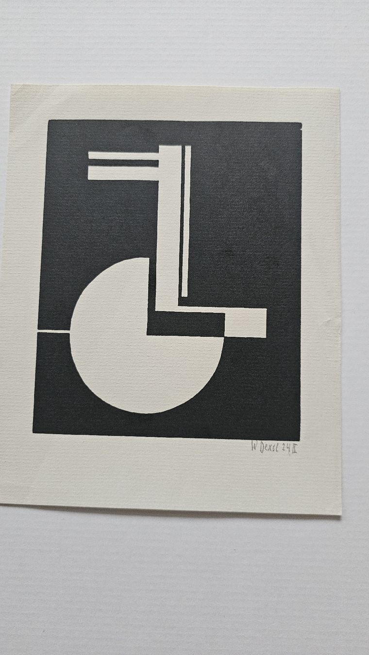 Grafica & Litografie: Walter Dexel(1890-1973) 1924 handsig. 22.5x18cm – Usato da Emmenbrücke venduto da Kunstankaufverkauf 2
