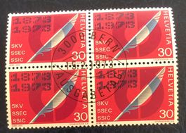 4 er Block Nr.521 mit Vollstempel Bern