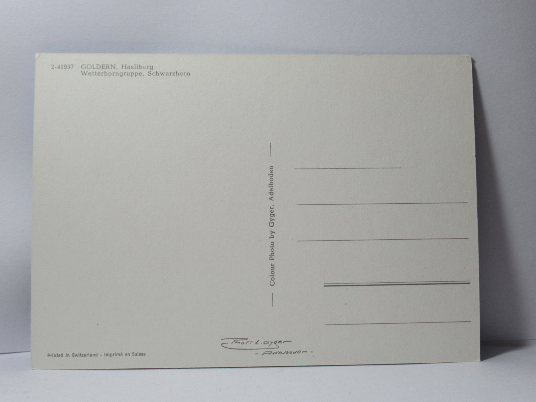 Cartes postales: Goldern , Hasliberg – Neuf (Voir description) à Grenchen par Bluemchen1900 1