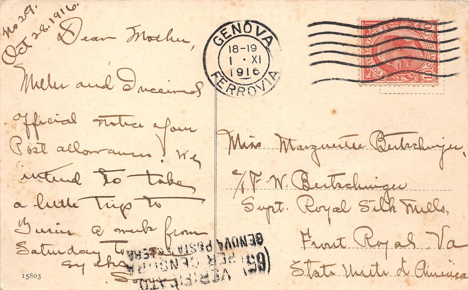 Cartoline postali: Genua, Genova, Piazza Corvetto – Usato da Ottikon b.Kemptth. venduto da Neptun1974 1