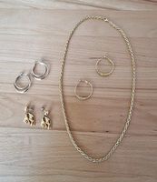 ❣️LOT SCHMUCK, KETTE, CREOLEN, OHRSTECKER