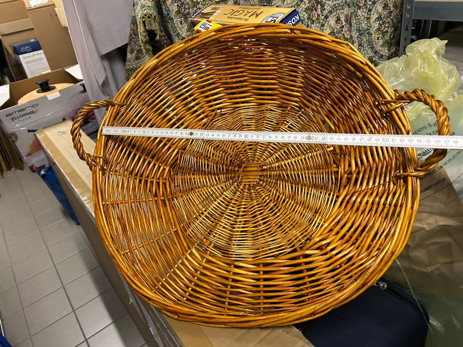 Altro per la casa: Grande cesta di vimini ("val") – Usato da Melano venduto da H-Sara 1