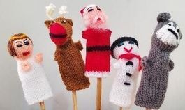 5 x wunderschöne peruanische Weihnachten Fingerpüppchen, han