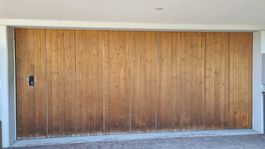 Garagen Seiten-Sektionaltor Holz/Aluminium