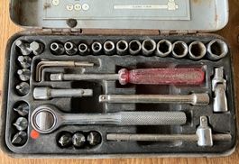 32tlg. Steckschlüsselsatz 1/4", Werkzeugkoffer, sehr gut ...