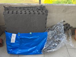 Gym Fitness Matten Boden 16 Platten