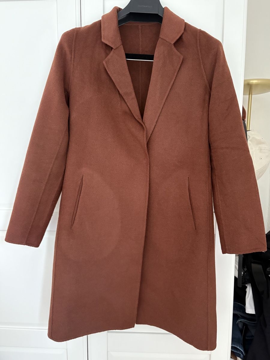 Cappotti: Brown Wool Coat, Perfect for Autumn, Size Medium – Usato da Thalwil venduto da ste_jwm7