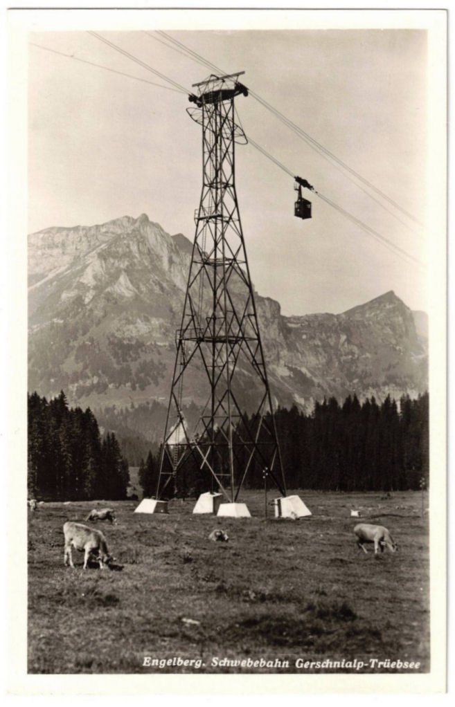 Cartoline postali: Engelberg - Luftseilbahn Gerschnialp--Trübsee – Usato da Binningen venduto da Mountainrider