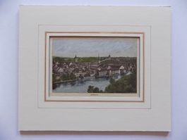 Schaffhausen kolorierte Xylographie