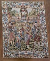Gobelin Wandteppich, Mittelalterliches Turnier, 86x68cm