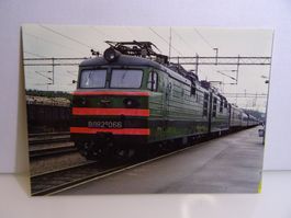 Postkarte Sowjet-Union SZD Lok WL 82 M-066 in Vainikkala 81.