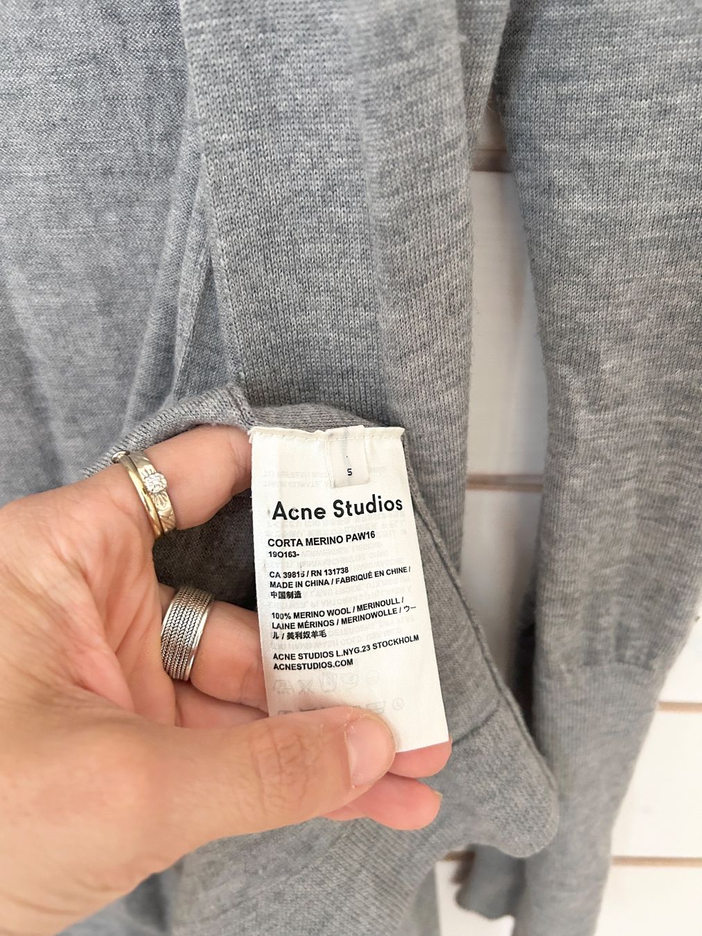 Acne Studios Giacche: Acne Studios Merino Cardigan - Gr. S – Usato da Illnau venduto da Monkky 6